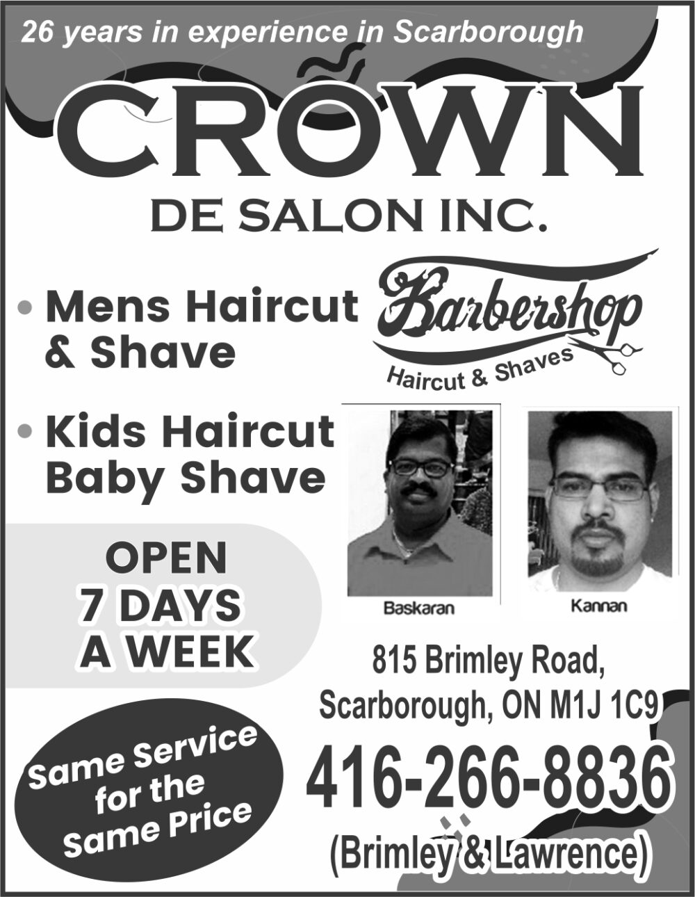 Crown De Salon Inc.