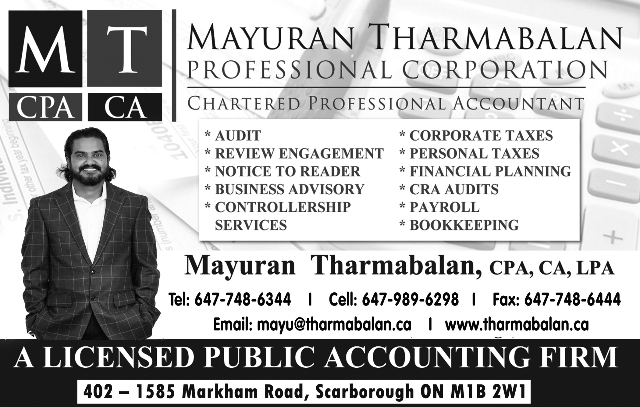 Mayuran Tharmabalan Professional Corporatiion