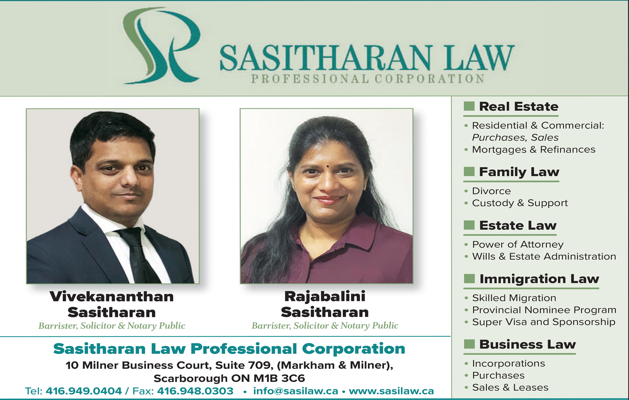 Sasitharan Law Professional Corp