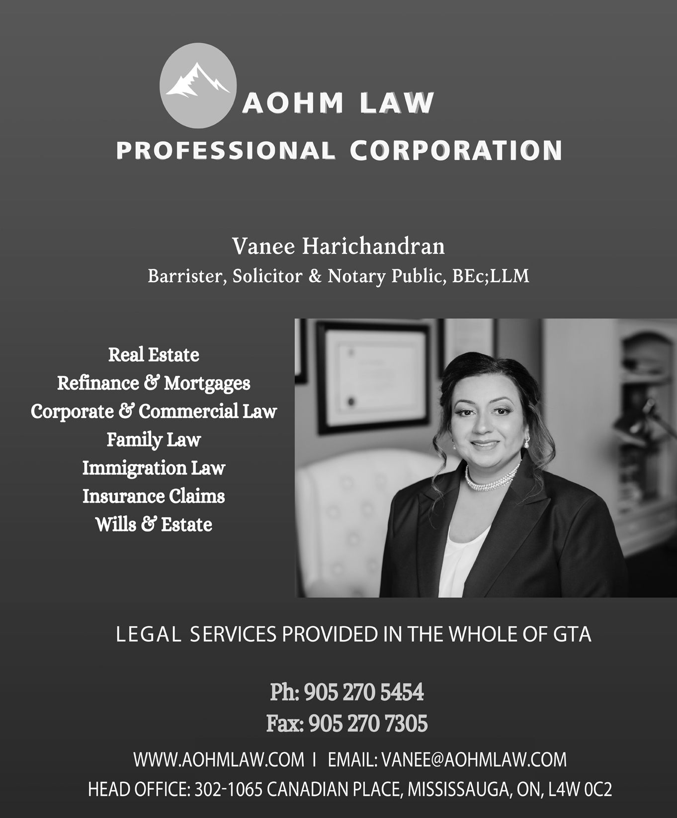 AOHM Law Professional Corporation (Vanee)