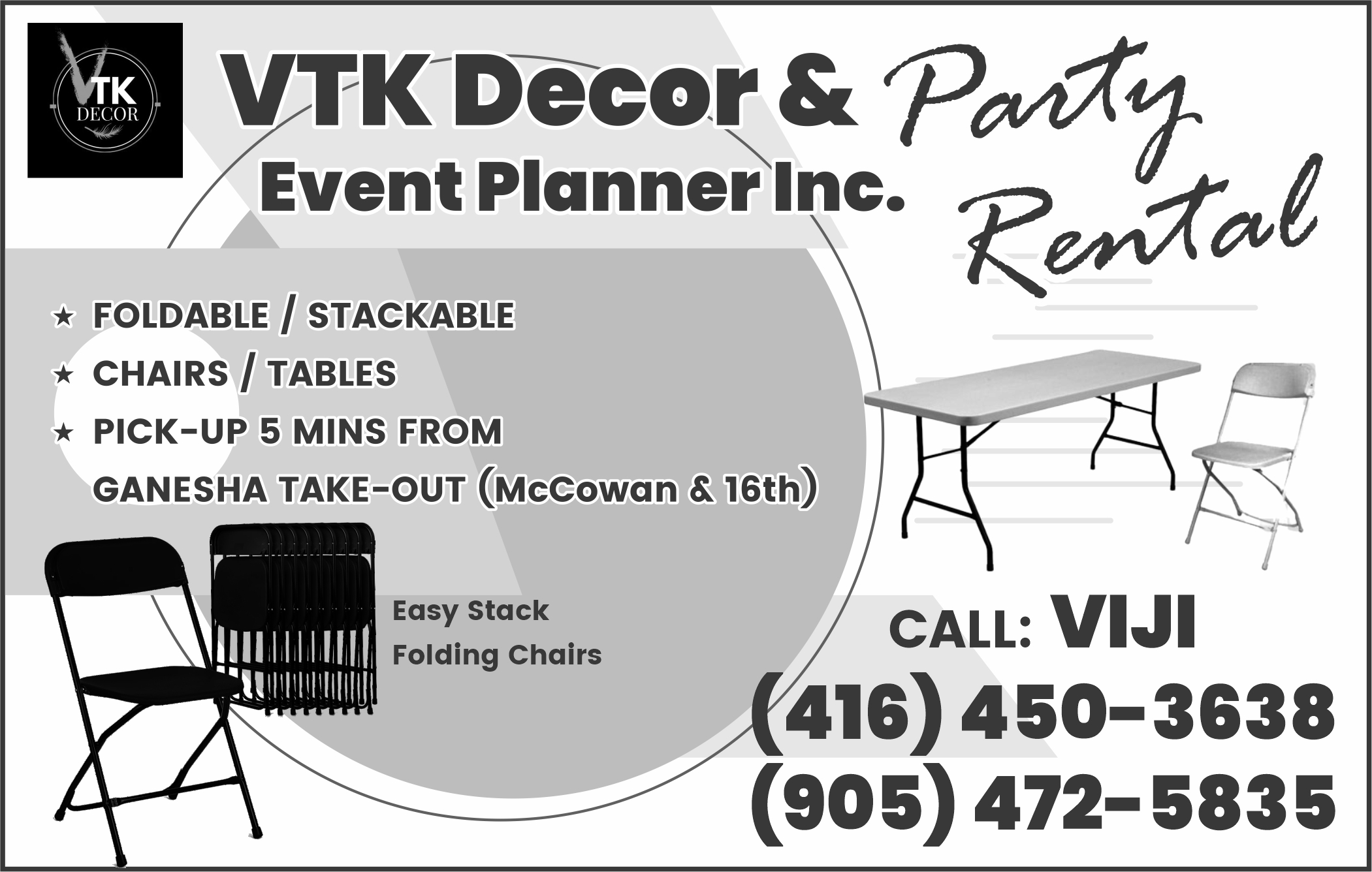 VTK Decor & Event Planner Inc