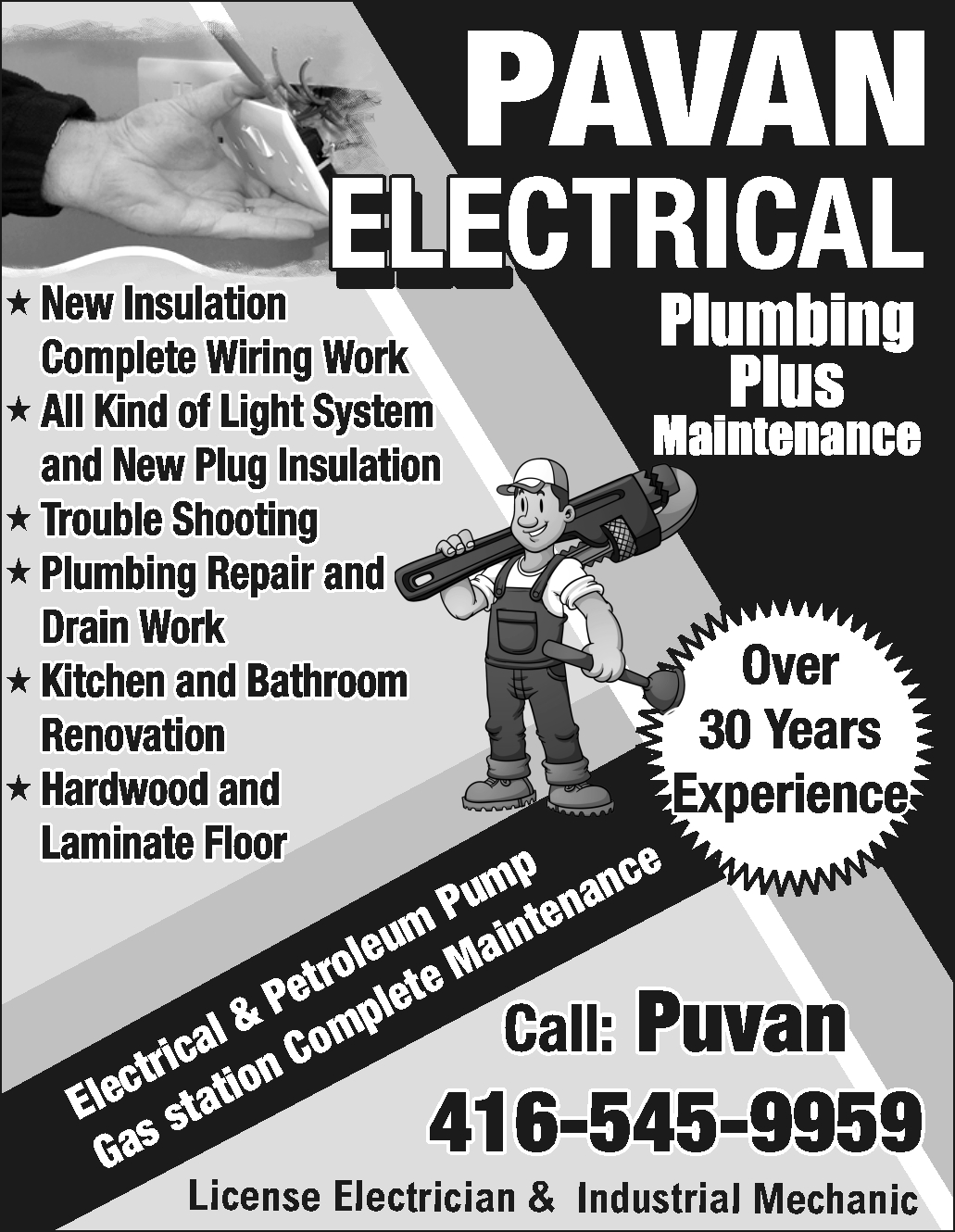 Pavan Electrical Plumbing Plus Maintenenace